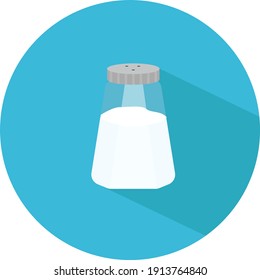 Salt shaker, illustration, vector on a white background.