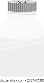 Salt shaker, illustration, vector on white background.