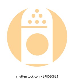 salt shaker isolated icon