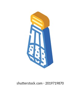 salt in salt shaker isometric icon vector. salt in salt shaker sign. isolated symbol illustration
