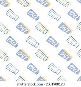 Salt Shaker Kitchen Condiment Vector Graphic Seamless Pattern can be use for background and apparel design