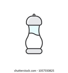 Salt shaker line icon.