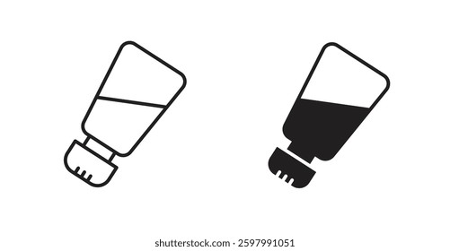 Salt shaker line icon vector set.