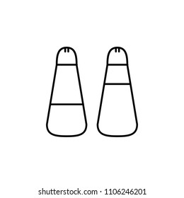 salt shaker outline icon. Element of kitchen tools icon for mobile concept and web apps. Thin line salt shaker outline icon can be used for web and mobile