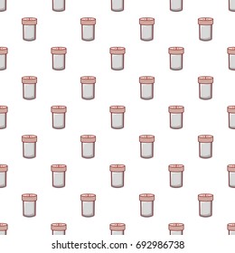 Salt shaker pattern in cartoon style. Seamless pattern vector illustration