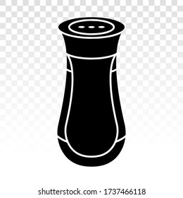 Icono plano de la botella de salero/agitador de pimienta para aplicaciones y sitios web