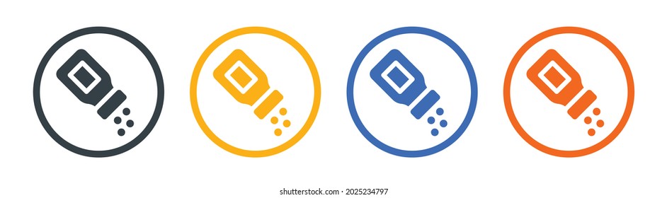 Salt shaker seasoning icon. Cooking ware symbol