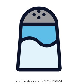Agitador de sal. Icono de color del vector simple.