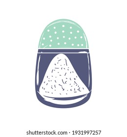 salt shaker utensil cooking vector illustration sketch isolated style