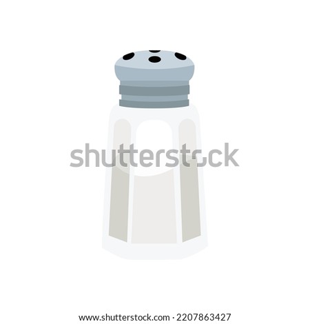 Salt shaker vector emoji illustration symbol food