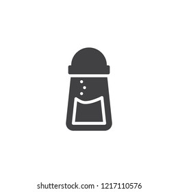 Salt shaker vector icon. filled flat sign for mobile concept and web design. Powder salt simple solid icon. Symbol, logo illustration. Pixel perfect vector graphics