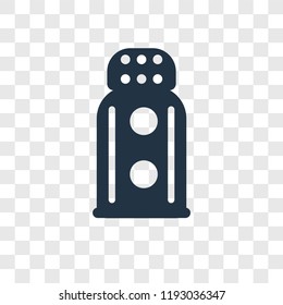 Salt shaker vector icon isolated on transparent background, Salt shaker transparency logo concept
