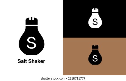 salt shaker vector icon white background