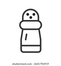 Salt shaker vector line icon illustration collection.