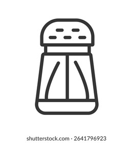 Salt shaker vector line icon illustration collection.