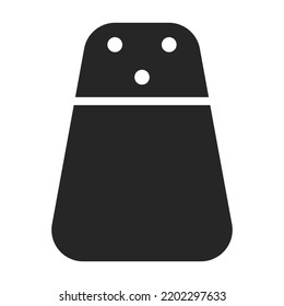 Agitador de sal,icono de contorno vectorial. Ilustración vectorial utensilios de cocina sobre fondo blanco. Icono de ilustración de contorno aislado del agitador de sal, .

