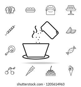 salt the soup icon. Food and drink icons universal set for web and mobile