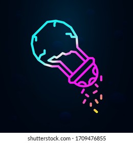 Sal, icono de nolan especias. Línea delgada simple, contorno vector de íconos de dia de muertos para ui y ux, sitio web o aplicación móvil