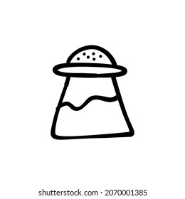 salt sprinkle icon in vector. Logotype - Doodle