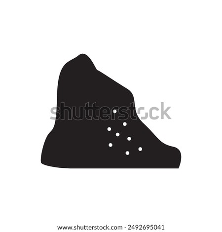 salt or sugar mound icon design, isolated on white background, vector illustration