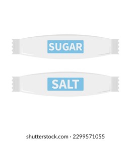 Salt And Sugar Package Icon Vector Design.