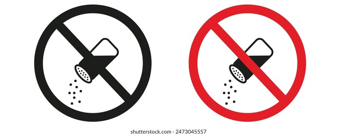 Salt Usage Prohibited Sign Safety Measure for Specific Areas