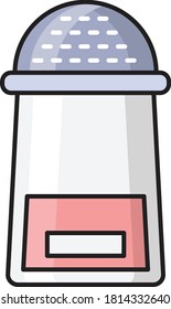 salzvektorflaches Farbsymbol 