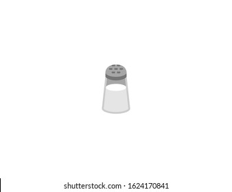 Salt vector flat icon. Isolated salt shaker emoji illustration