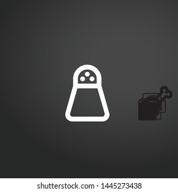 Salt vector icon. Salt concept stroke symbol design. Thin graphic elements vector illustration, outline pattern for your web site design, logo, UI. EPS 10.