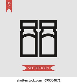 Salt vector icon, illustration symbol