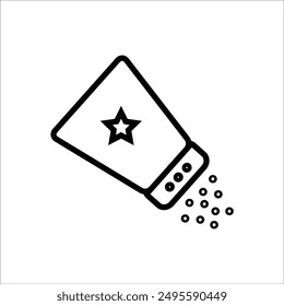 salt vector icon line template