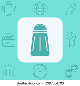 Salt vector icon sign symbol