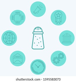 Salt vector icon sign symbol