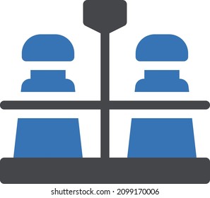 ilustración vectorial de sal aislada en un fondo transparente. iconos vectoriales de glifo para el concepto o gráficos web.