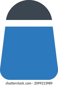 ilustración del vector salino aislada en un fondo transparente. iconos vectoriales de glifo para el concepto o gráficos web.
