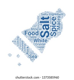 salt word cloud. tag cloud about salt