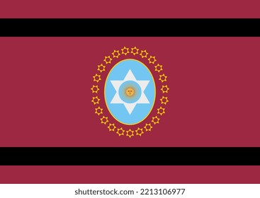 Salta Flag. Argentina Provinces. Vector Illustration.