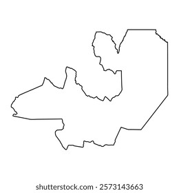 Salta Province map, administrative division of Argentina. Vector illustration.