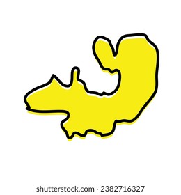 Salta state map in vector form. Argentina country state.