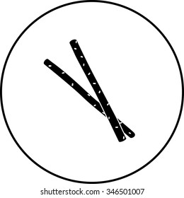 salted bread sticks symbol