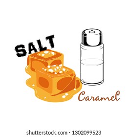  Salted Caramel, Clipart, Vector Illustration