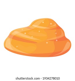 Salted caramel icon. Cartoon of salted caramel vector icon for web design isolated on white background