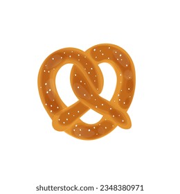 Salted Pretzel Vector Illustration Logo