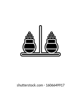 salt-maid icon. Simple glyph, flat vector of kitchen icons for ui and ux, website or mobile application