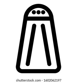 
Saltshaker Outline bold Vector Icon which can be easily modified or Edited
