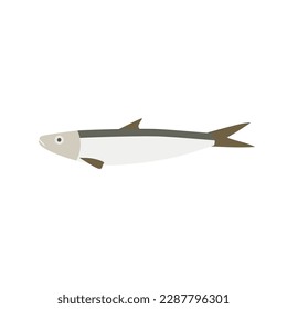 ilustración vectorial de diseño plano de peces de agua salada. logotipo de marisco con icono de pescado fresco. puede utilizarse para restaurante, logotipo de pesca