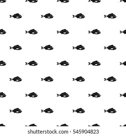 Saltwater fish pattern. Simple illustration of saltwater fish vector pattern for web