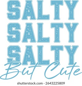 Zout maar schattig trendy Sublimatie blauw