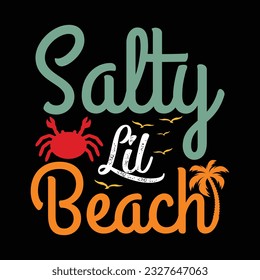 Salty Lil Beach Hello Summer Vacation