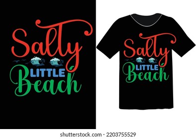 Salty Little Beach svg design svg